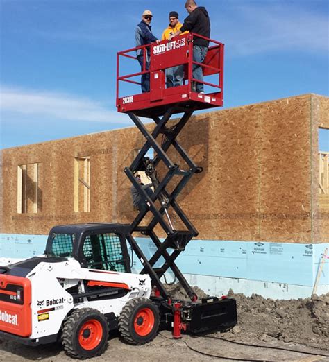 skid steer fork lifts|skid steer man lift attachment.